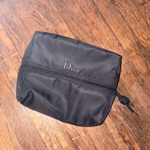 Dior Sleek Black Makeup Bag